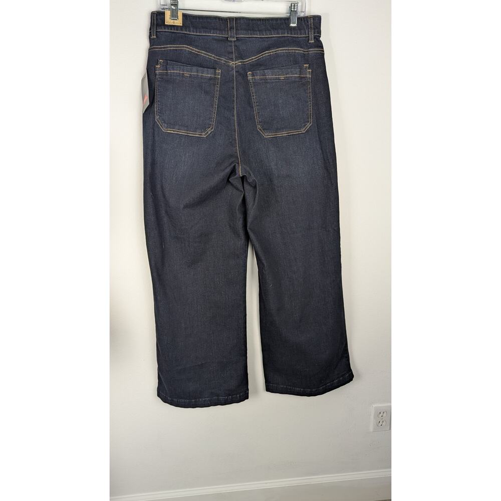 Democracy wide leg Hi rise Sz 14 dark rinse Jeans NWT Slimming ab Technology - Picture 12 of 12